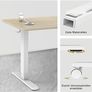 NEW SALE | 120 x 60cm Electric Standing Desk with USB Charging Port (New Sedentary Reminder), Height Adjustable Standing Desk with Cable Tray and Wheels, Small Sit Stand Desk for Home Office Image 7