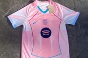Pink Barcelona Football Jersey