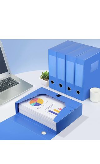 Black A4 Plastic File Boxes (6)