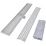 Linear Shower Drain 2 pcs Wave 1030x140 mm Stainless Steel Image 3