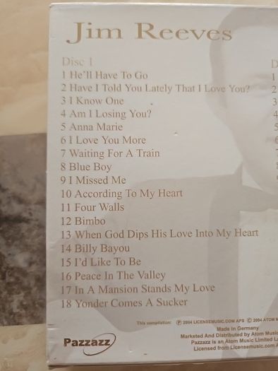 Jim Reeves 2CD Boxset  - Waiting For A Train