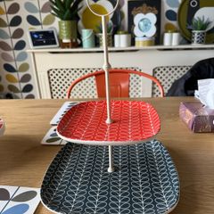Orla kiely cake stand