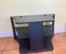 Tv Stand (Black with two Shelves)