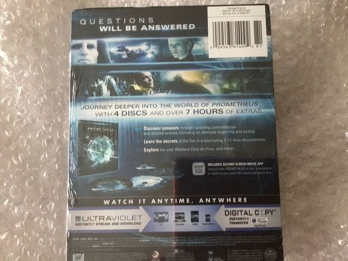 Prometheus Collectors American Import  4Disc Edition Target Exclusive 3D +Blu Ray