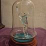 Hand Blown Glass Golfer Statue in Dome Image 6
