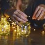 50 LED Battery Operated String Lights Copper Wire Light for Indoor Outdoor Lighting, Bedroom, Wedding Decor, Party, Christmas, Tree Decoration(5M/16ft 50Pcs/Warm White) Image 3