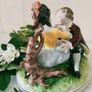 Unterweissbach Germany Porcelain Dresden Figurine  Courting Couple  "Young Lovers" Image 6