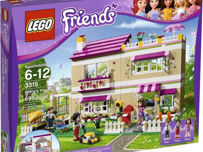 Lego Friends Olivia's House (3315) and green plate