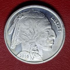 2016 United States 1 Oz - Silver Towne Mint Buffalo Nickel Round