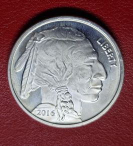 2016 United States 1 Oz - Silver Towne Mint Buffalo Nickel Round