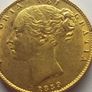 Rare full sovereign 1859 Quenn Victoria gold coin Image 2