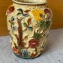Vintage HJ Wood Staffordshire "Indian Tree" Handpainted Raised Floral Vase Image 2