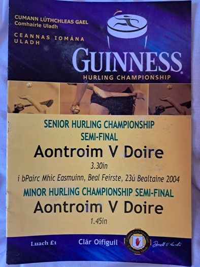 GAA Hurling Programmes (Ulster) X 7