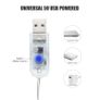 200 LED Curtain Lights,3M x 2M USB Powered Curtain Fairy Lights 8 Lighting modes Image 6