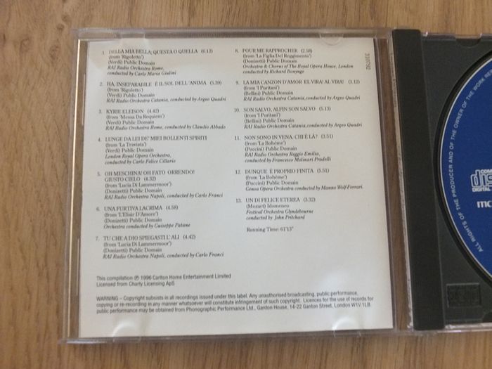 The Great Pavarotti Vol. 1 And 2 (cd Albums)