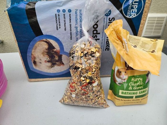 Hamster cage and accessories