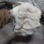 women's cream knit slouch hat Image 2
