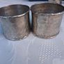 6 X Sterling Silver Hand Planished Napkin Rings(204 grams) Image 9