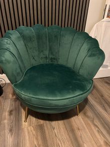 Green Velvet Accent Chair