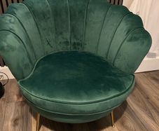 Green Velvet Accent Chair