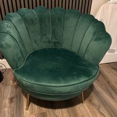 Green Velvet Accent Chair