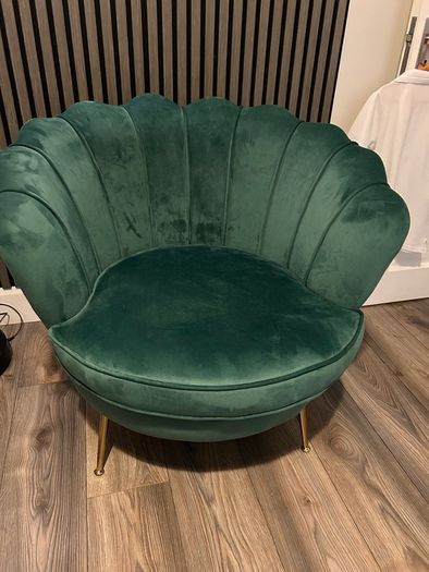 Green Velvet Accent Chair