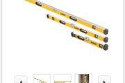 DeWALT Box Beam Spirit Level 3 Piece Set 600mm, 1200m &amp; 1800mm