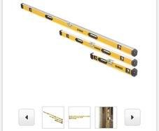 DeWALT Box Beam Spirit Level 3 Piece Set 600mm, 1200m & 1800mm