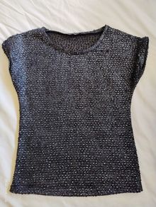 Ladies matalic top