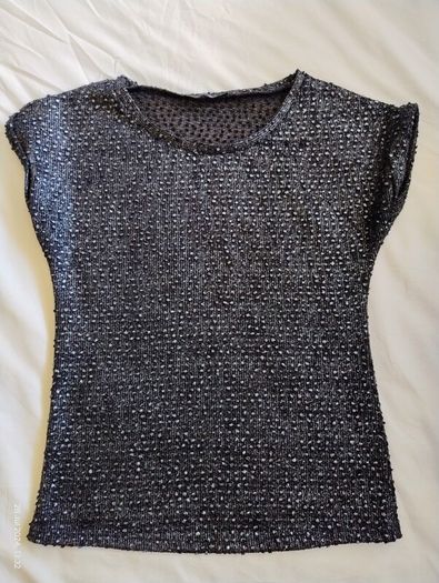 Ladies matalic top