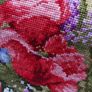 Stunning Handmade Cross Stitch Embroidery - Garden flowers Image 2