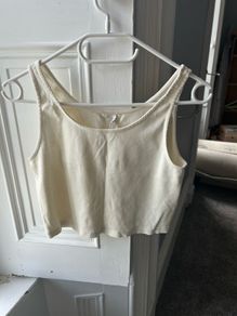 Cream Crop Top UK12