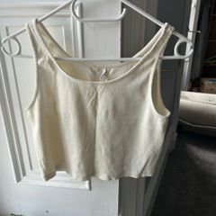 Cream Crop Top UK12