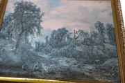 John Constable gold framed art print of The Glebe Farm