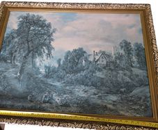 John Constable gold framed art print of The Glebe Farm
