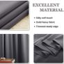 MULTIPLE SIZES AVAILABLE Grey Blackout Curtains - Super Soft Curtains for Bedroom Eyelet Curtains 46 x 54-inch Drop Noise Reduce Curtains for Living Room/Home Office, 2 PCs, Grey (FREE SHIPPING) Image 3