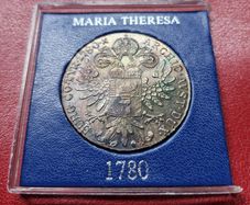 Austria  Silver 1 Thaler - Maria Theresia 1780 SF  Silver .833 Coin Restrike