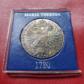 Austria  Silver 1 Thaler - Maria Theresia 1780 SF  Silver .833 Coin Restrike