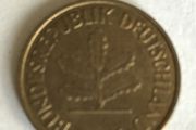 1976 Germany 5 Pfennig coin