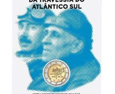 Portugal 2 Euro Commemorative Coin 2022 - 100th Anniversary of the First Crossing of the South Antarctic by Plane BU. Blister Card.