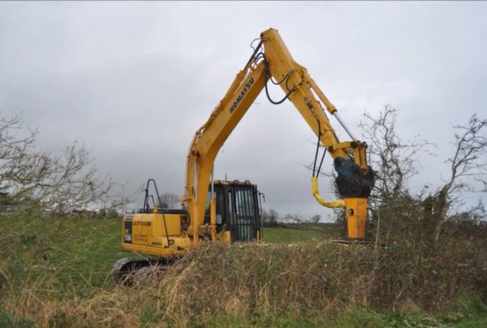 Tree shear saw head and mulcher hire