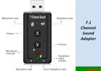 USB Virtual 7.1 Channel sound Adapter