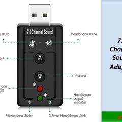 USB Virtual 7.1 Channel sound Adapter
