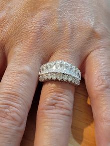 Sterling Silver Ring - Size P - Stamped for Silver (SL03)