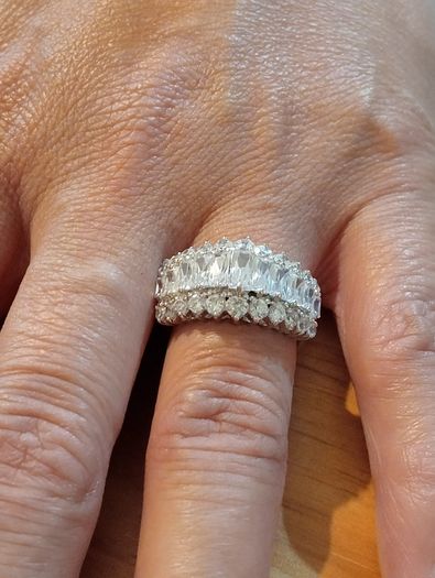 Sterling Silver Ring - Size P - Stamped for Silver (SL03)