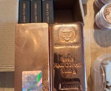 1 kg copper bars and 1 oz rounds