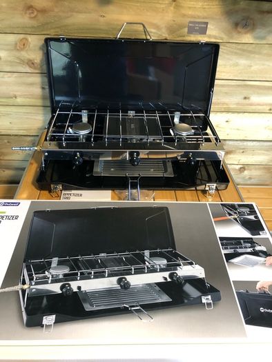Outwell Twin Burner Stove With Grill.