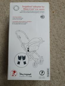 Bugaboo adaptors for Maxi Cosi carseats.