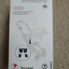 Bugaboo adaptors for Maxi Cosi carseats.