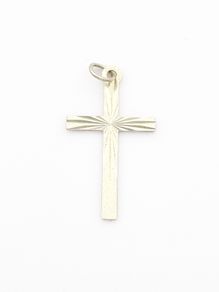 Sterling Silver Cross Charm Pendant